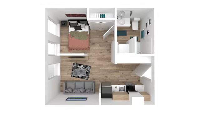 Grand + Berlin 601-F floor plan